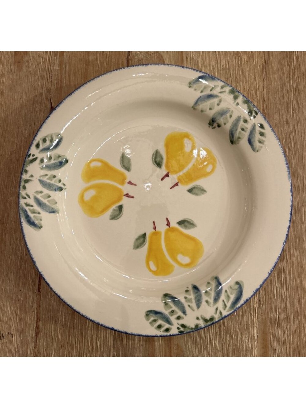 4 - Poole Pottery Dorset Fruits Dinner Plates Pears 10 1/2"  England